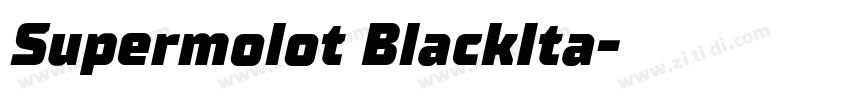 Supermolot BlackIta字体转换